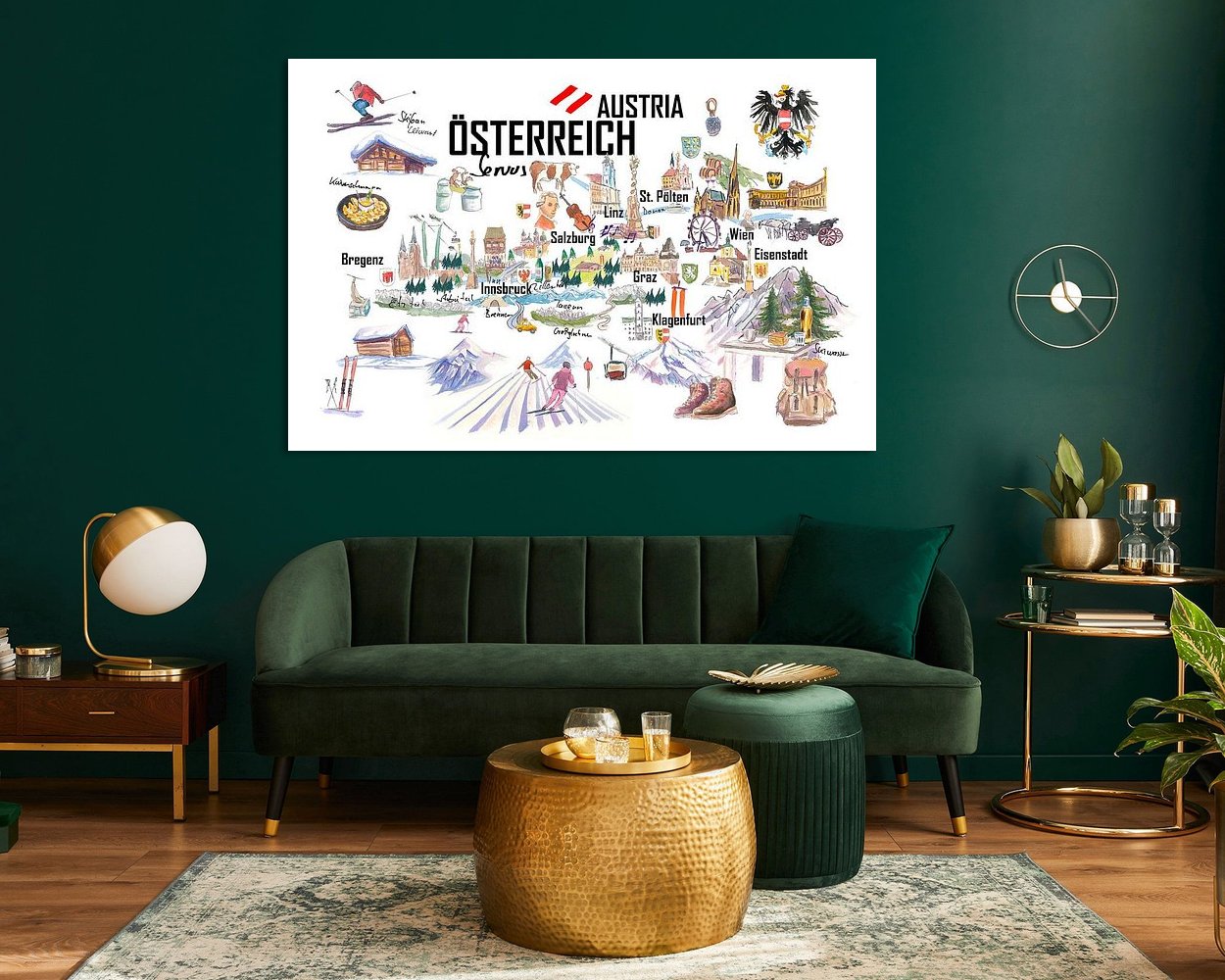 Example of the artwork in a room