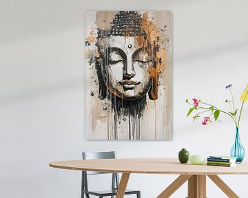 Buddha portrait with gold accents by Imperial Art House