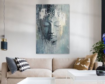 Abstract Boeddha schilderij op canvas van Imperial Art House