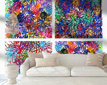 Example of the artwork in a room