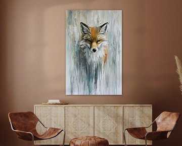 Abstract vos schilderij met verf van Imperial Art House