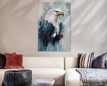 Expressive painting of an eagle by Imperial Art House