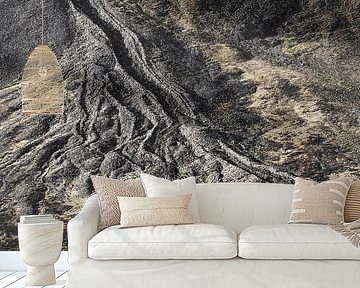 Waterval met vertakkingen op Spitsbergen