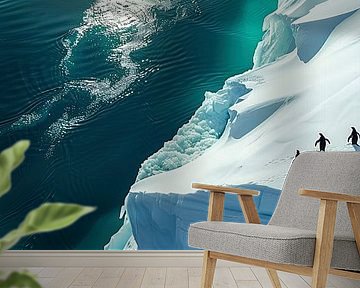 Pinguine am Rande des Abgrunds