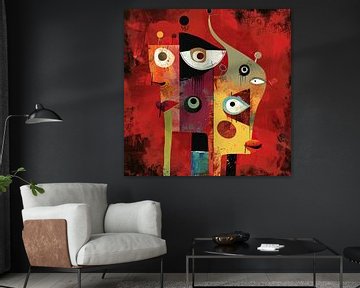 Peinture abstraite de Picasso sur Caprices d'Art