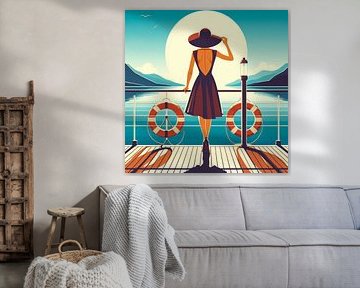looking across the water