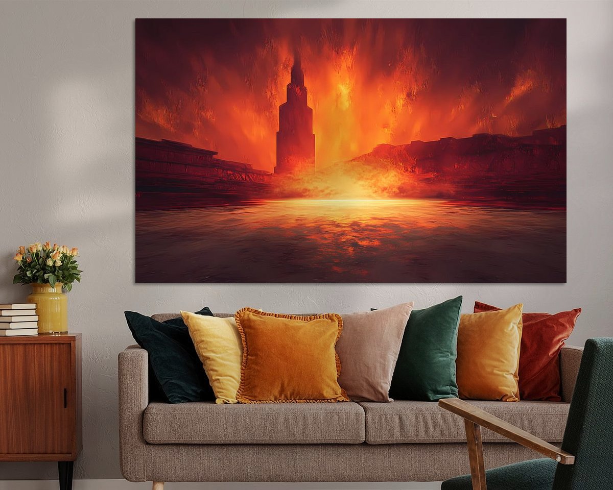 Example of the artwork in a room