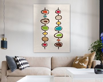 Organische abstracte kunst - kleuren