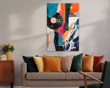 Abstract Kleuren Explosie met Vormen van Imperial Art House