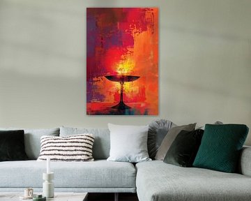 Abstract schaal met levendige kleuren van Imperial Art House