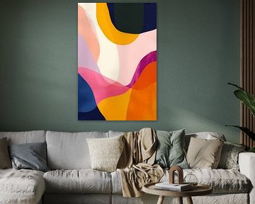 Abstract Kleuren Dans in Beweging van Imperial Art House