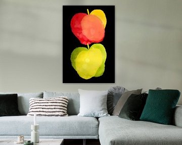 Abstract Watercolour Apples by Imperial Art House