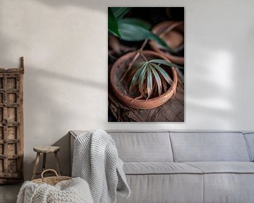 Blatt im Steinguttopf von Imperial Art House
