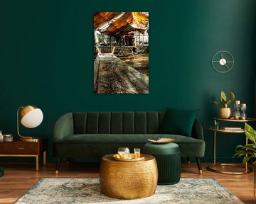 The lurking monster - The greenhouse in the eye of nature's creature by InfiniteArtLabs