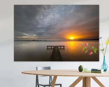jetty in Den Oever at sunrise 2