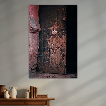 Mystical Moroccan Door Art in Marrakech