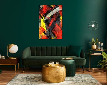 Abstract  met Levendige Kleuren van Imperial Art House