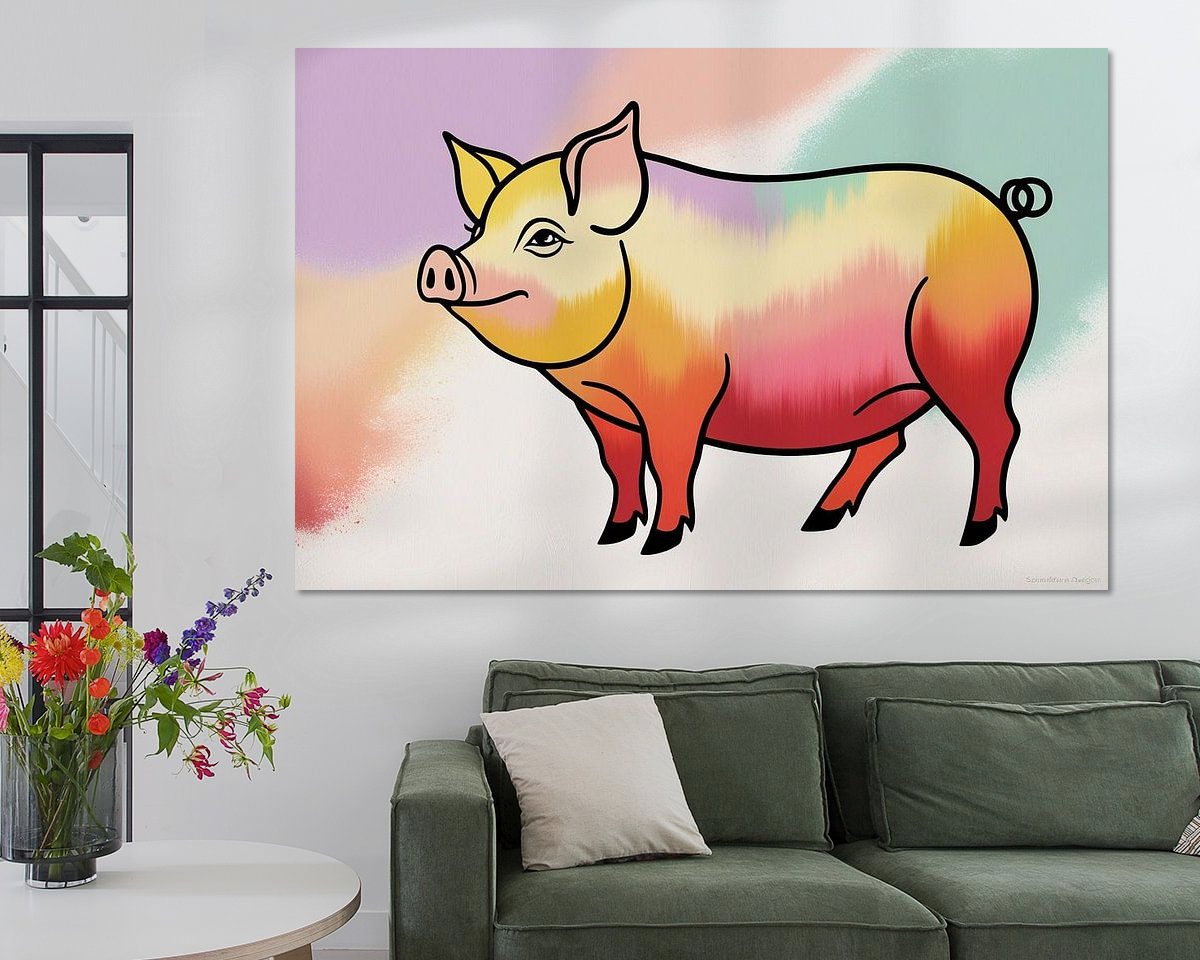 Example of the artwork in a room