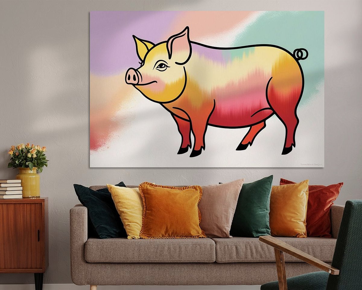 Example of the artwork in a room