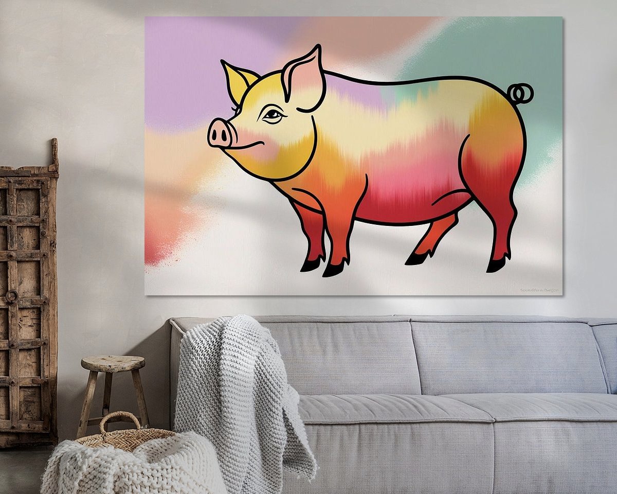 Example of the artwork in a room