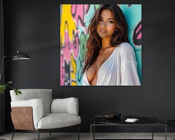Portret van een seyy vrouw van The Photo Artist