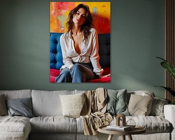 Portret van een sexy vrouw