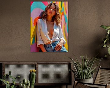 Portret van een sexy vrouw