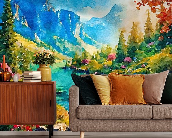 Example of the artwork in a room