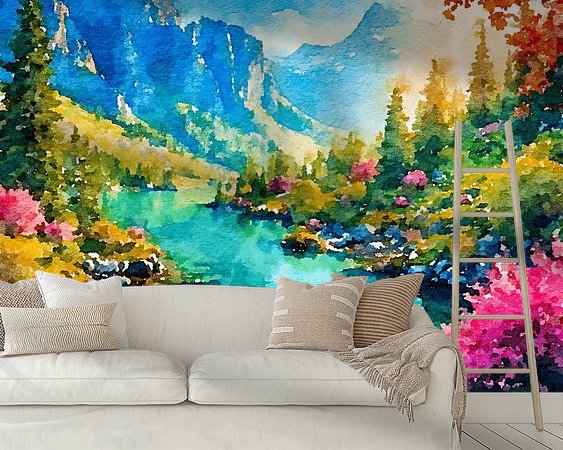 Example of the artwork in a room