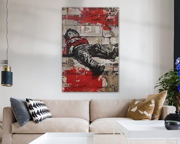 Oorlog Banksy stijl van Imperial Art House