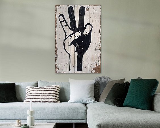 Example of the artwork in a room