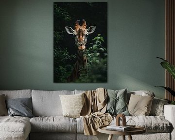 Portret van een Giraffe in de Natuur van Imperial Art House