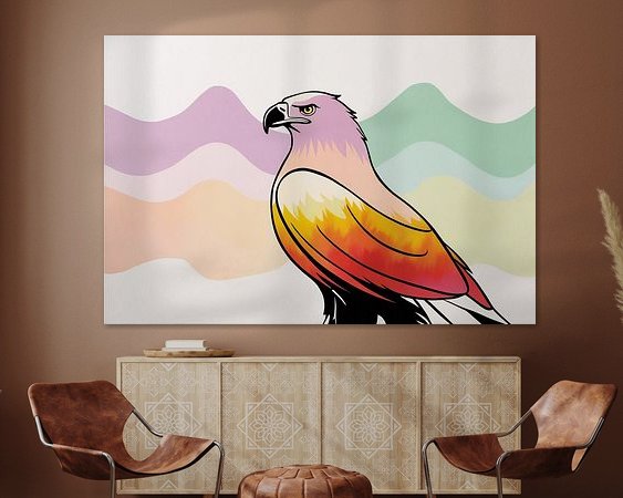 Example of the artwork in a room