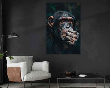 wise chimpanzee by Imperial Art House