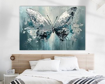 Abstract vlinder schilderij van Art & Soul Creations