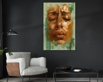 Expressive Portrait of a Woman in Tears by Imperial Art House