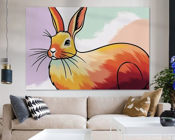 Example of the artwork in a room