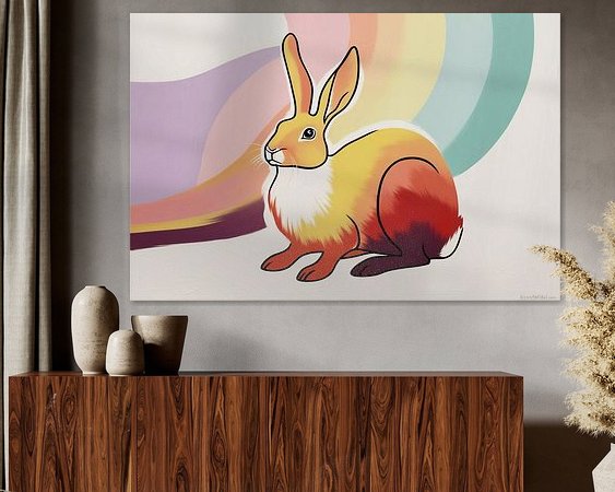 Example of the artwork in a room