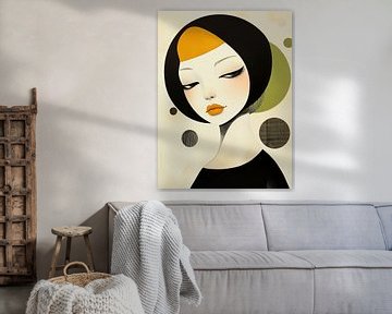 Vrouw abstract van Bert Nijholt