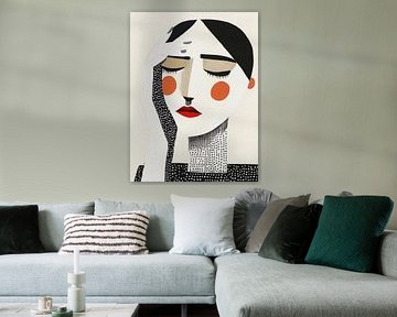 Frau abstrakt
