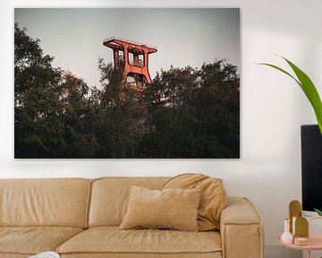 Doppelbock at the Zollverein colliery in Essen in the evening light by Tobias Kursawa