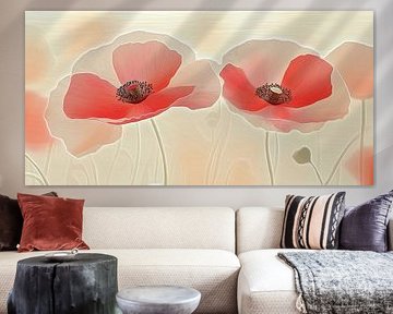 Coquelicots abstrait