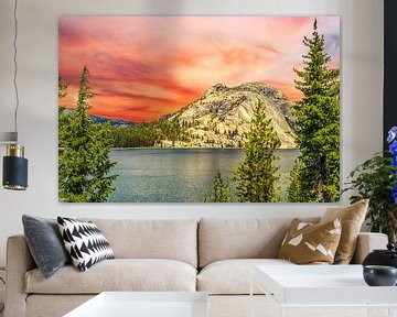 Orange Sky - Tenaya Lake van Joseph S Giacalone Photography