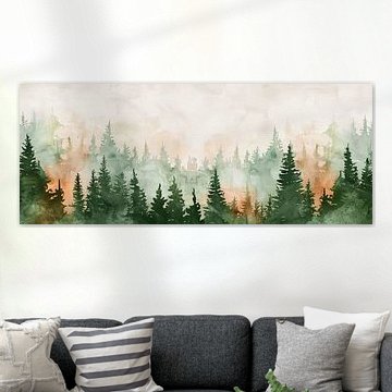 Morgenrot im Wald Nr. 3