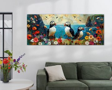 Puffins aan de Bloeiende Kust van ByNoukk