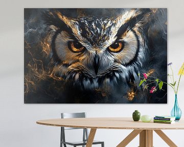 Uil met vurige ogen van Art & Soul Creations