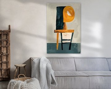 Abstracte Stoel met Geometrische Lamp van Imperial Art House