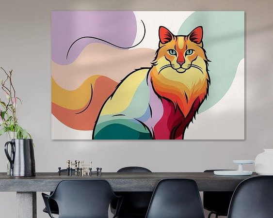 Example of the artwork in a room