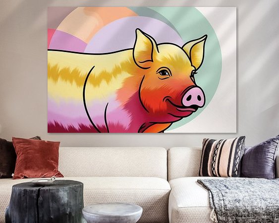 Example of the artwork in a room
