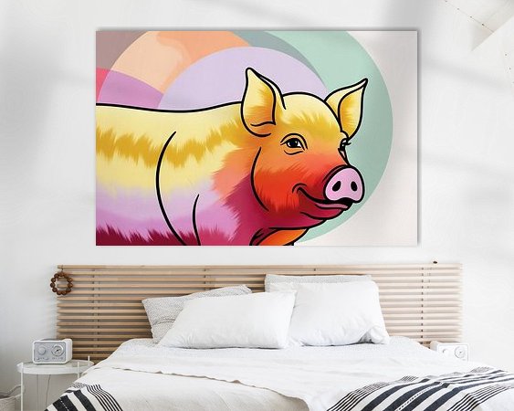 Example of the artwork in a room